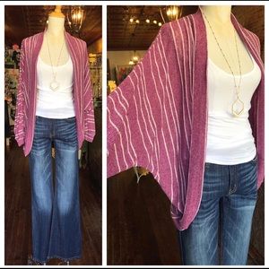 Boutique ee:some Berry Cocoon Cardigan NWT M/L